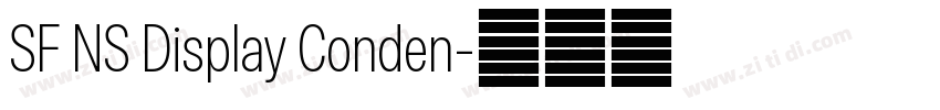 SF NS Display Conden字体转换